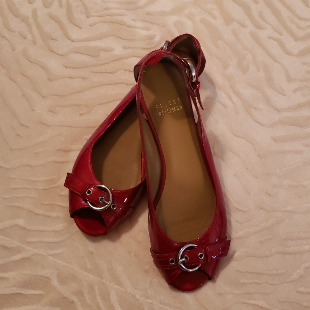 Stuart Weitzman Ruby Red Shoes. Ladies Size 5.5M